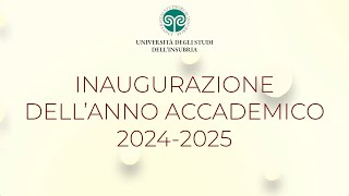 Inaugurazione AA 2024 - 2025
