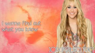 Hannah Montana Ft. David Archuleta-I Wanna Know You (Lyric Video)
