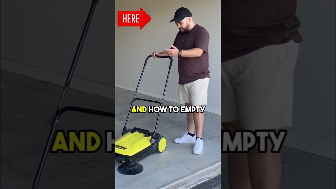 Karcher S4 S6 Sweeper! NEVER need a broom again! #amazon #amazonfinds #sweepers #lawn