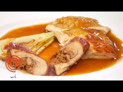 Crab Ravioli with Prawn Sauce & Guinea Fowl Leg | MasterChef UK | MasterChef World