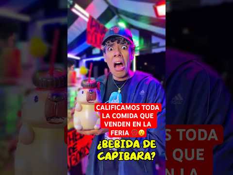 CALIFICAMOS TODA LA COMIDA QUE VENDEN EN LA FERIA 🎡😮 #humor #comedia #lospqliares #shorts