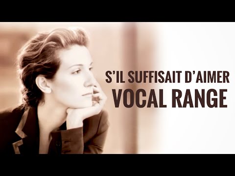 Celine Dion - S'il suffisait d'aimer - Album Vocal Range (E3-G#5)