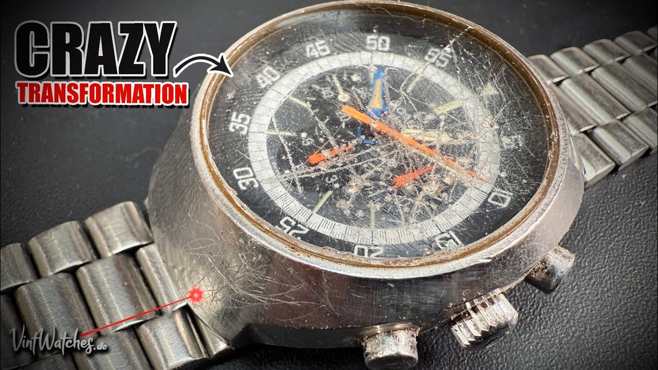 Restoration of an Omega Flightmaster - Crazy Transformation - ASMR