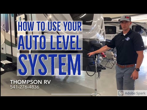 How to use your travel trailer Auto Leveling System