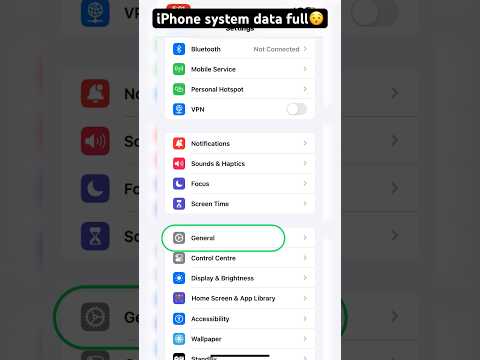 Need Help! | How to clear this iphone system data? | #iPhone #ios #help #shorts