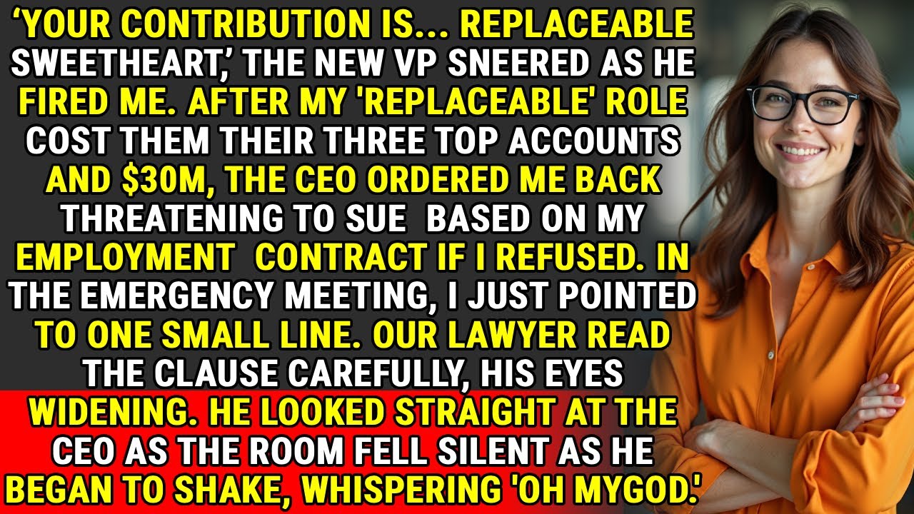They Called Me Replaceable - Then Lost Everything | Key Person Clause Justice ♟️