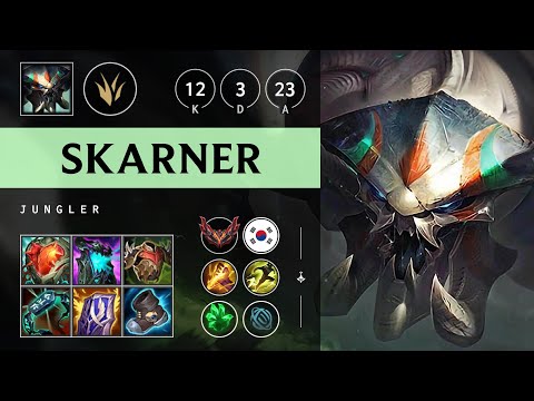 Skarner Jungle vs Rengar - KR Grandmaster Patch 25.15
