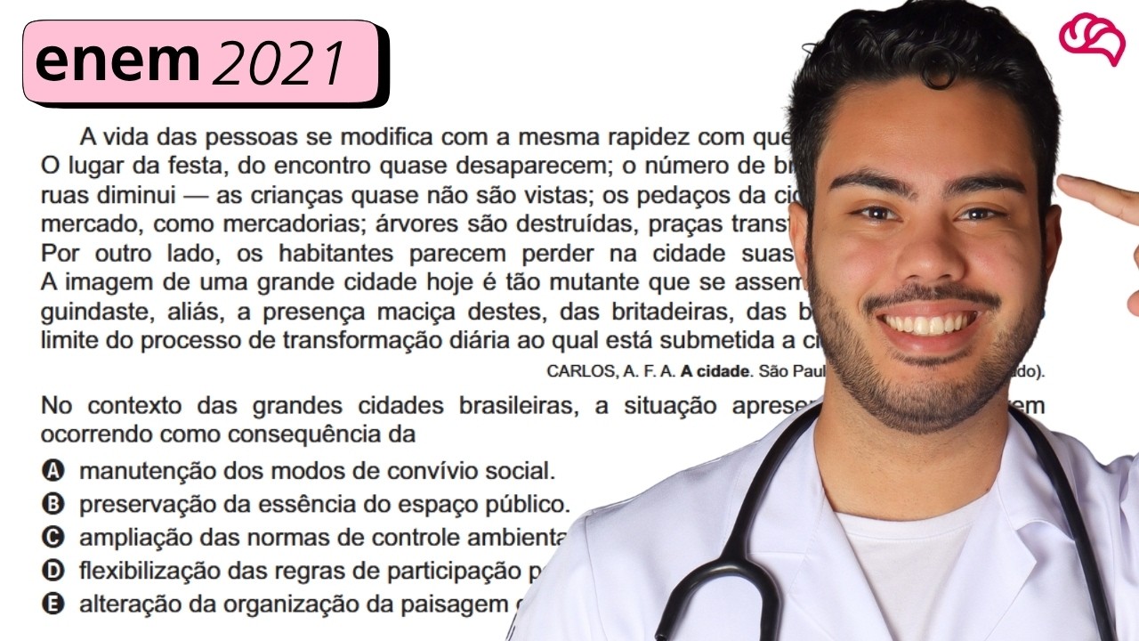 Resolução em Vídeo — Questão 58 ENEM 2021