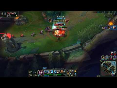 Blood Moon Yasuo and Cassiopeia vs Riven and Katarina bot Gameplay
