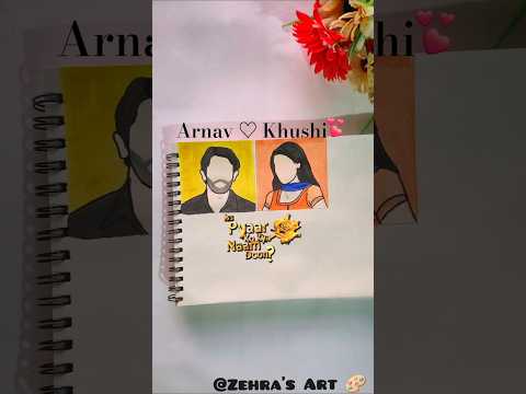 Khushi & Arnav 📈❤️ #shorts #arnavkhushi #art #sanayairani #isspyaarkokyanaamdoon #barunsobti #serial