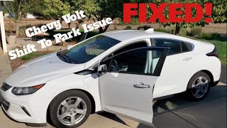 2nd Gen Chevy Volt Shifter Replacement - Shift To Park Issue Solved.