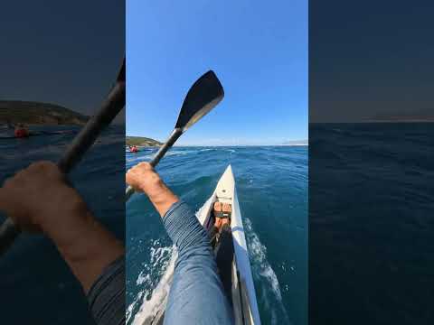 Downwind surfski in the strait of Gibraltar