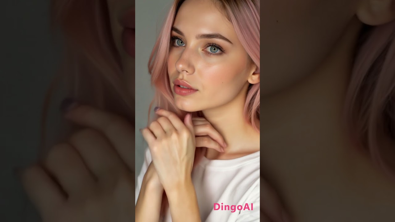 Portrait Pink Hair Girl #aigirl #aimodel #aiart #digitalmodel #digitalart #aiimage
