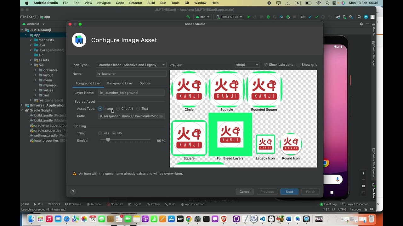 Android Studio Icon is not changing even though it has changed correctly | Android App Icon Issue