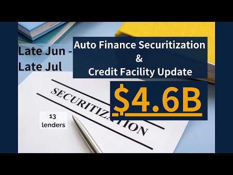 June 22 – July 23 - Auto Finance Securitization & Credit Facility Update