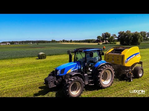 Sianokiszonka 2018 # NH T6030 #Roll Belt 150 #Belarus #2x Zetor #Unia