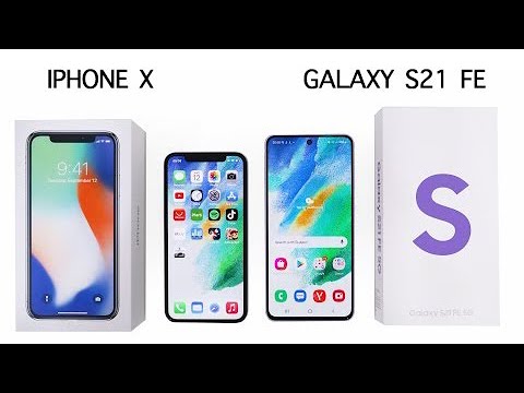 SAMSUNG Galaxy S21 FE vs iPhone X SPEED TEST