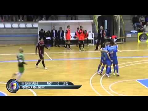 Gol Juan Carlos (1-1) Santiago Futsal-Peñíscola RehabMedic 1
