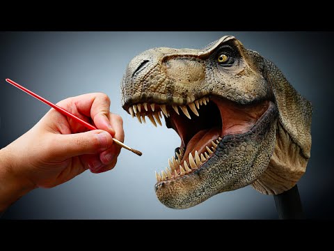 T-Rex Sculpture Timelapse - Jurassic Park
