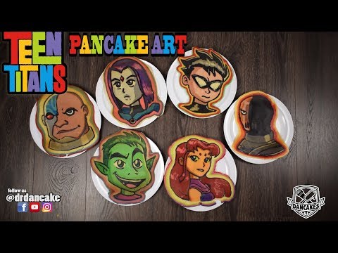 Teen Titans Pancake Art
