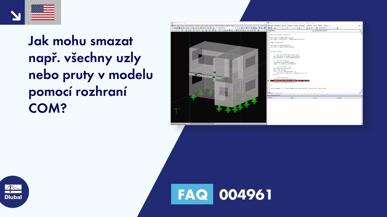 [EN] FAQ 004961 | Jak mohu smazat např. všechny uzly nebo pruty v modelu pomocí rozhraní COM?