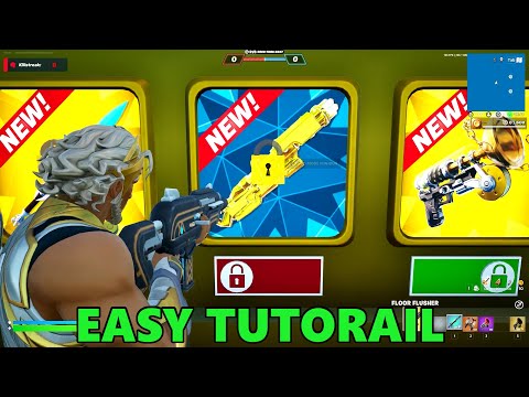 GOD MODE MINIGUN LOCATION | SECRET CODE CRAZY RED VS BLUE 2898-7886-8847 FORTNITE