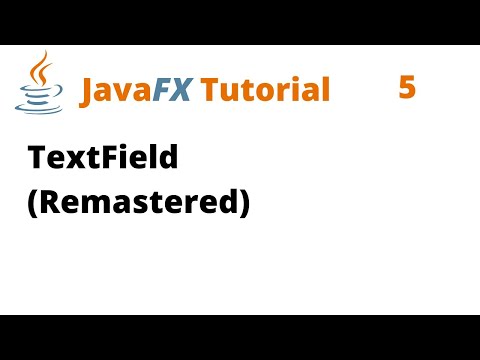 JavaFX Tutorial 5 - TextField (Remastered)