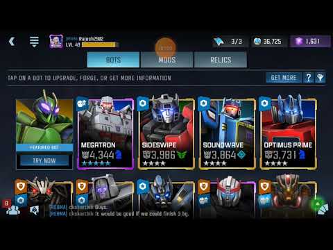 Transformers forged to fight, maxing my 4*(star) necro (necrotronus!)