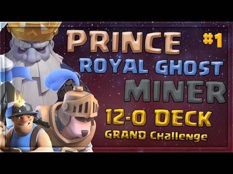 #1 PRINCE DECK?! 12-0 GRAND CHALLENGE DECK! INSANE PRINCE MINER POISON BRIDGE DECK!  2018