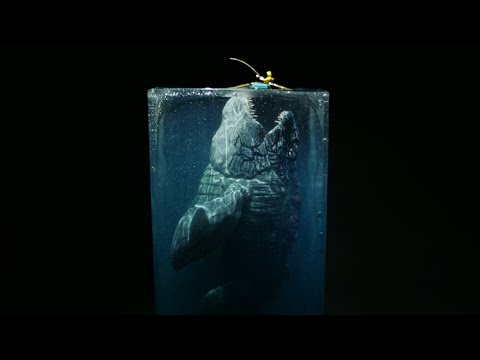 How to Make a SEA MONSTER // Resin Art // Polymer Clay