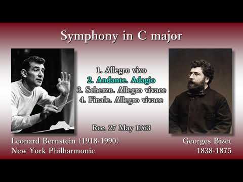Bizet: Symphony in C major, Bernstein & NYP (1963) ビゼー 交響曲ハ長調 バーンスタイン