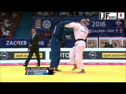 Judo Grand Prix Zagreb 2016 - CAMARA Samah (FRA) pour le bronze