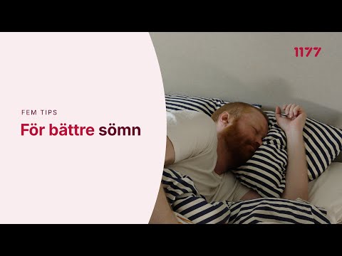 Fem tips för bättre sömn