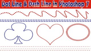 How to Make Dotted Line in Photoshop 7, Dash Line in Photoshop 7 | #saleemskills