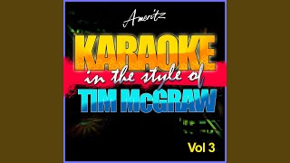 Senorita Margarita (In the Style of Tim McGraw) (Karaoke Version)
