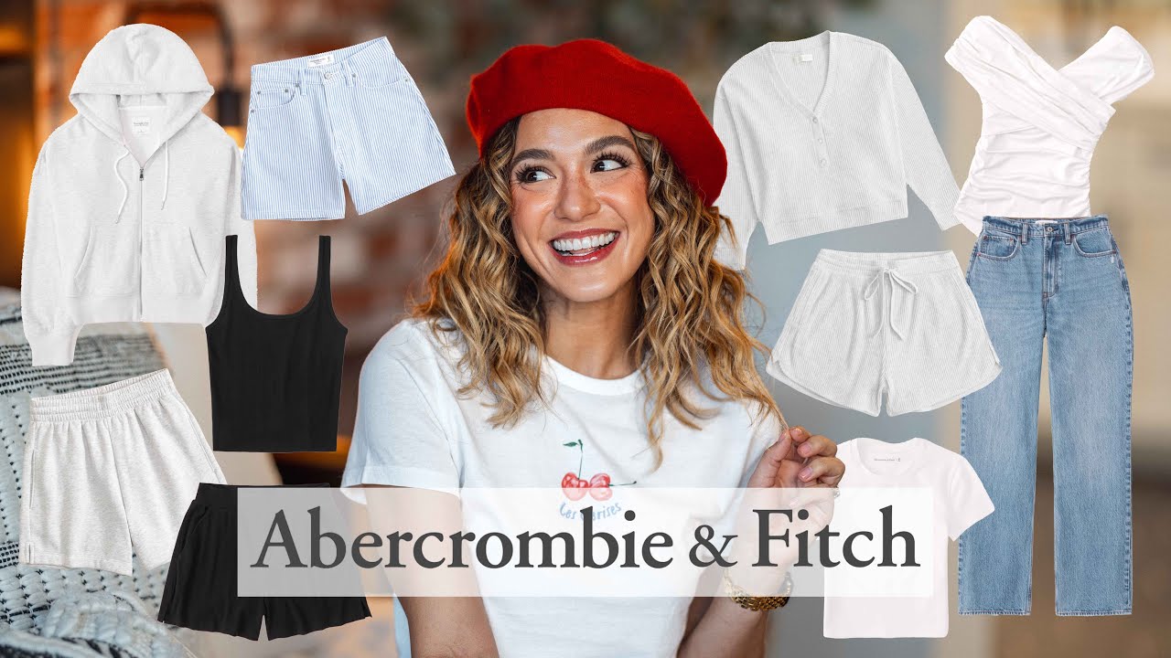 ABERCROMBIE SPRING TRY-ON HAUL! (JEANS, SHORTS, BODYSUIT, LOUNGEWEAR, CAPSULE WARDROBE) | 2024