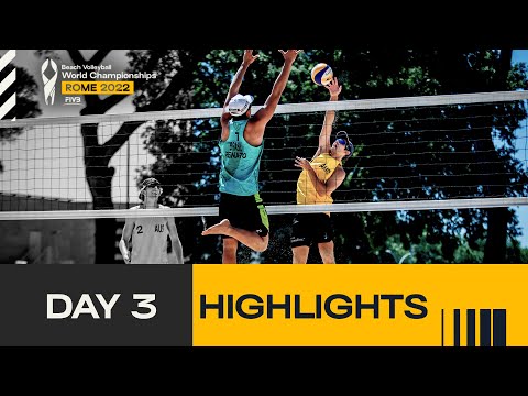Men's Daily Highlights Rome 2022 | DAY 3 | #BeachworldChamps