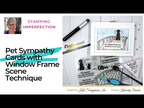 Create A Window Frame for a Scene Card: Rainbow Bridge Pet Sympathy Card