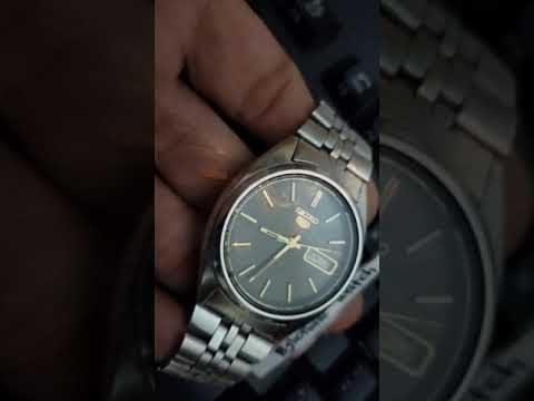 SEIKO 5 AUTOMATIC BROWN TEXTURED DIAL CALIBRE 7009 ❕ #Shorts