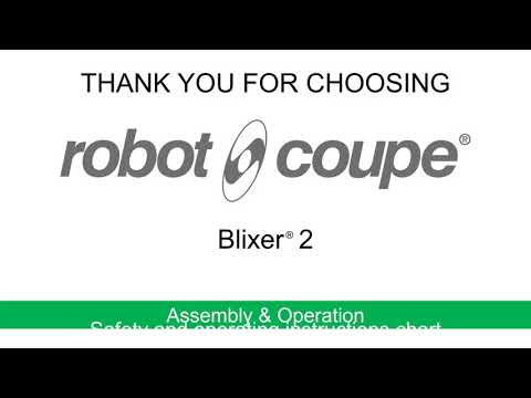 Robot Coupe BLIXER 2 Blixer, Commercial Blender/Mixer, vertical, 2.9 liter capacity, stainless steel bowl with handle, stainless steel "S" serrated