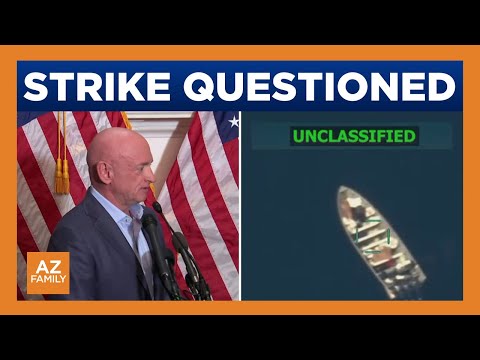 Sen. Mark Kelly questions strike on alleged drug boat in the Caribbean