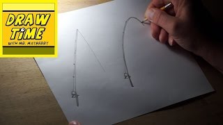 How to Draw a Fishing Pole