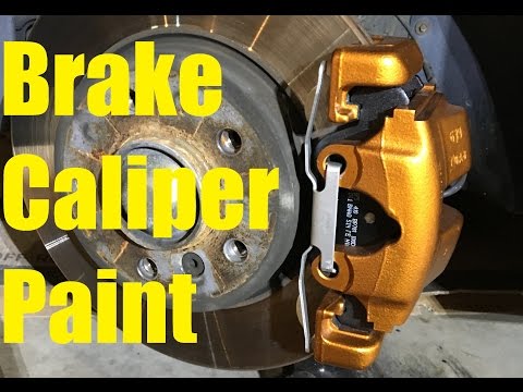 Painting Brake Calipers - BMW w/ Copper Engine Paint and VHT Clear