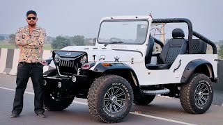 White & Black Modified Jeep | JAIN MOTORS DEEPAK JAIN | Contact No. 8221888008