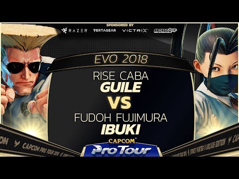 RISE Caba (Guile) vs Fudoh Fujimura (Ibuki) - EVO 2018 - Top 8 - SFV - CPT 2018