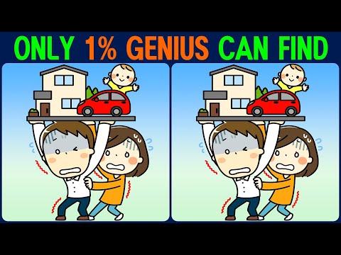 【Find the Difference】 For your healthy brain! Find the difference in 90 seconds!