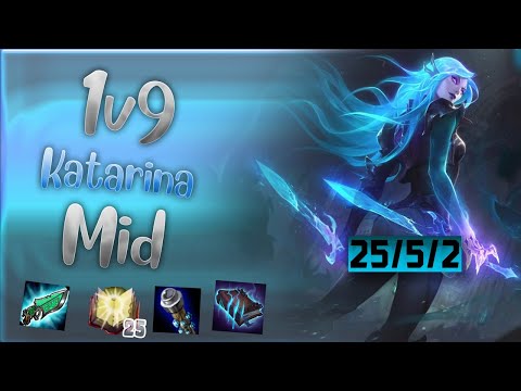 DIAMOND KATARINA: HOW TO CARRY IN LOW ELO!!! 25 STACK MEJAIS