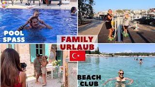 FAMİLY TRIP BEACH CLUB | POOL SPASS im HOTEL | SHOPPİNG TOUR Family Fun