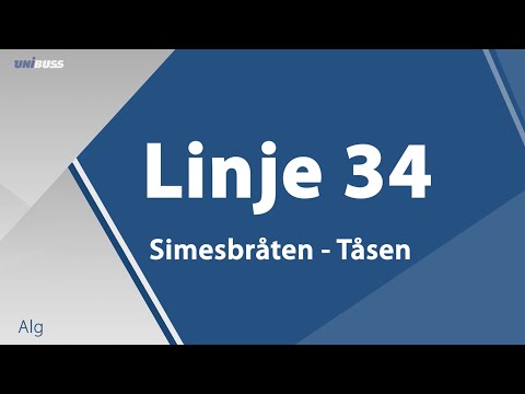 Linje 34 Simensbråten - Tåsen