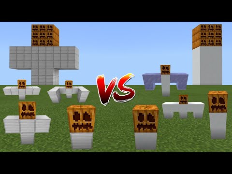 All Iron Golems vs All Snow Golems